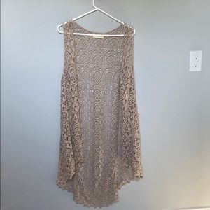 Altar’d State long vest - Mushroom color. NWT